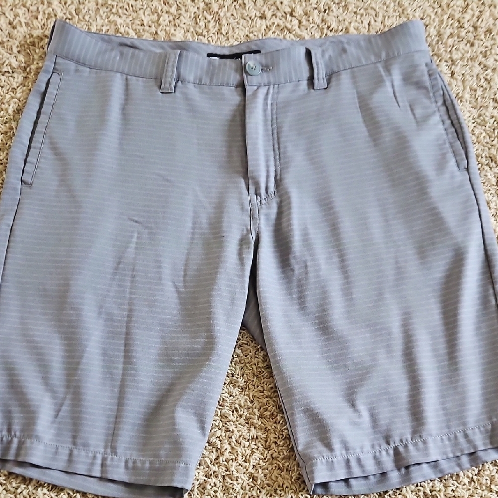 Travis Mathew Light Gray Flat Front Shorts